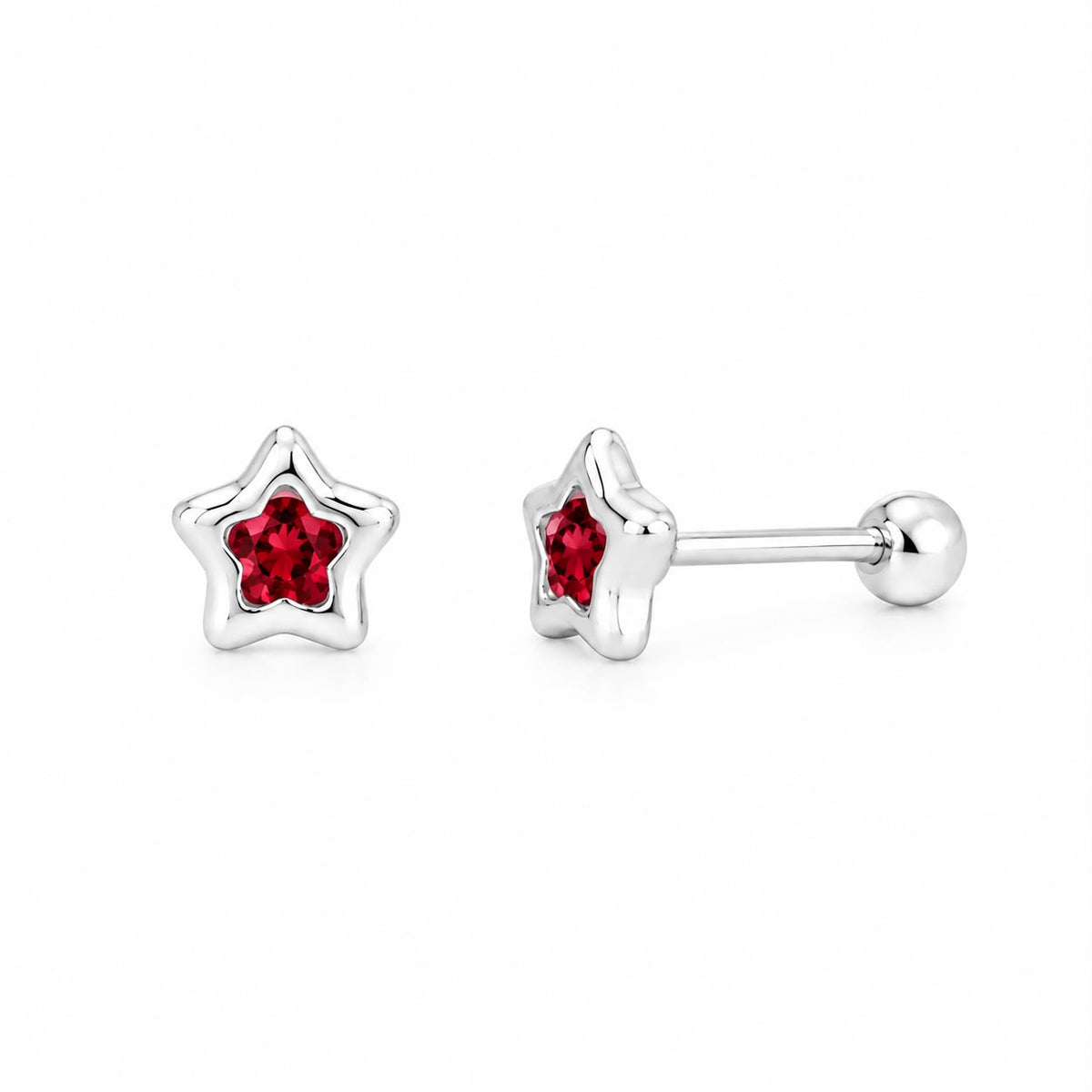 PIERCING ESTRELLA BISEL CZ COLORES