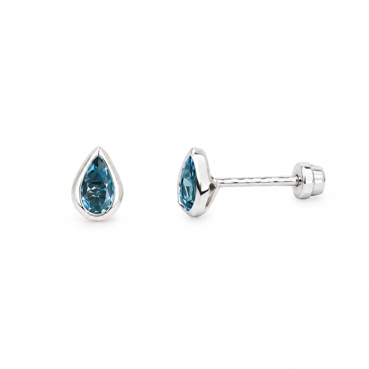PIERCING GOTA CZ CIAN