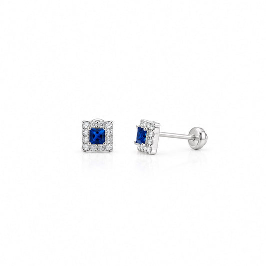 PIERCING CUADRO AZUL CONTORNO CZ