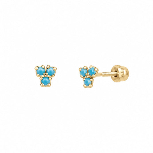 PIERCING 3 CZ TURQUESA