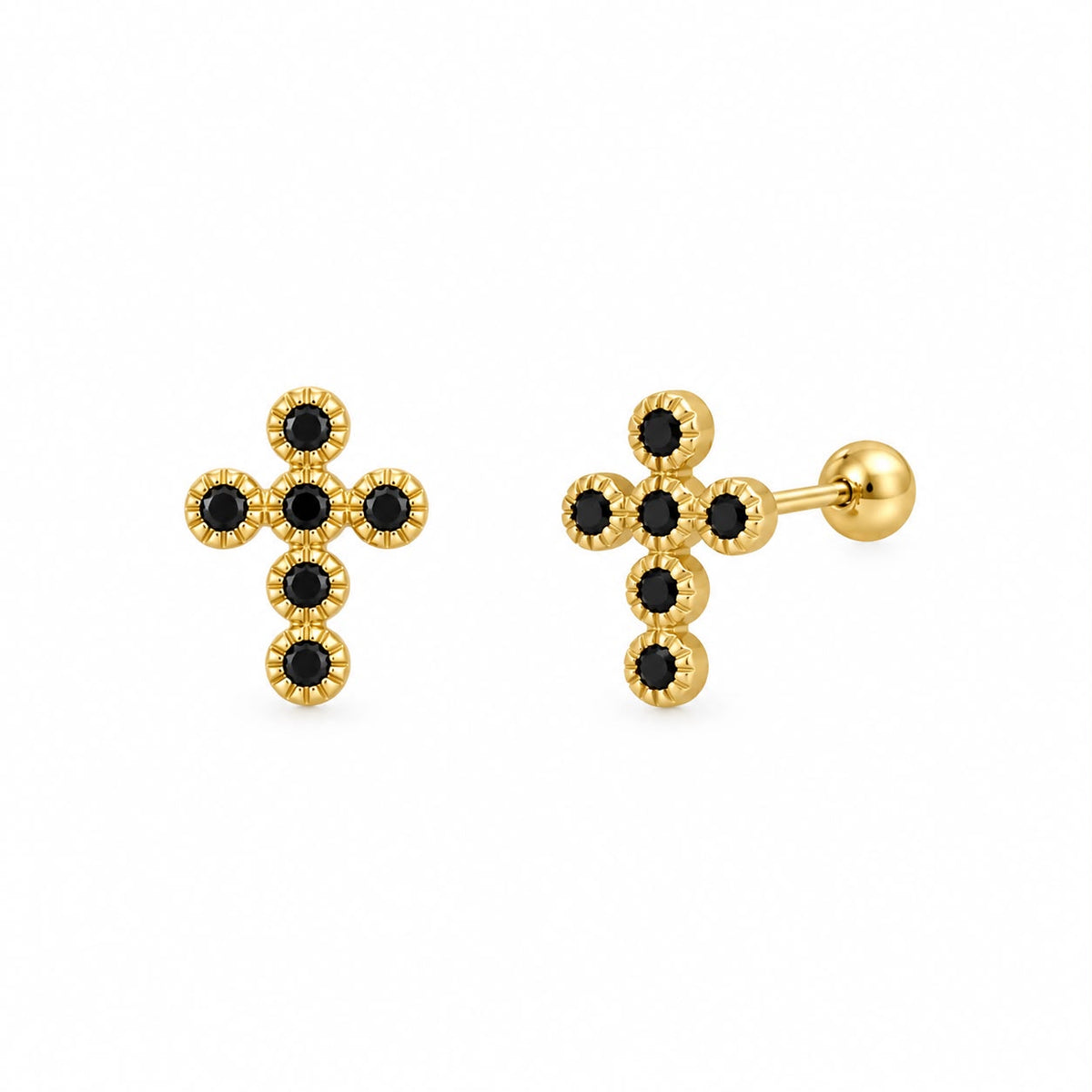PIERCING CRUZ CZ NEGRAS