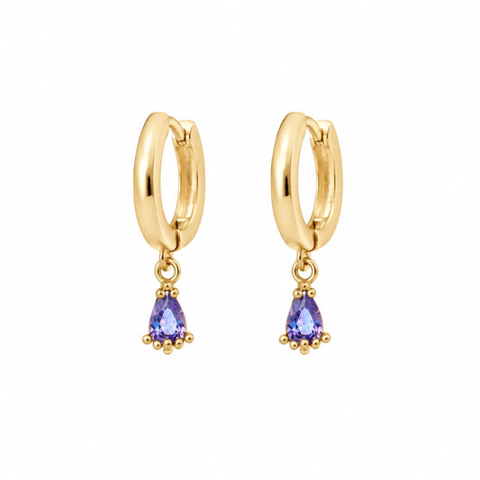 PIERCING COLGANTE CZ MORADA