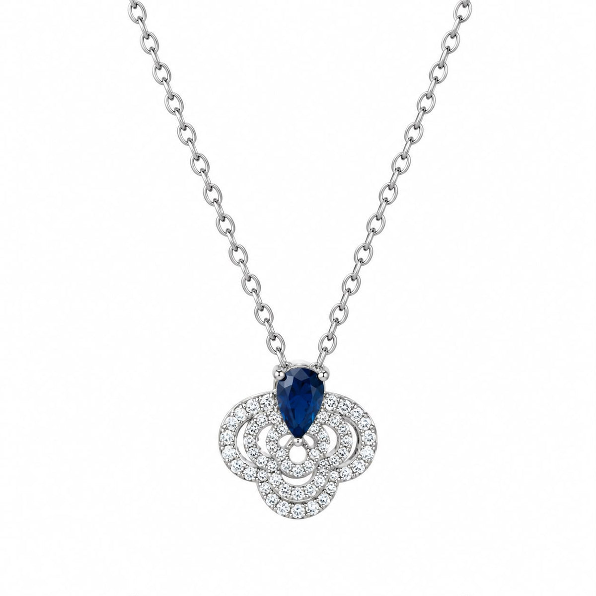 COLLAR FLOR CZ GOTA COLOR