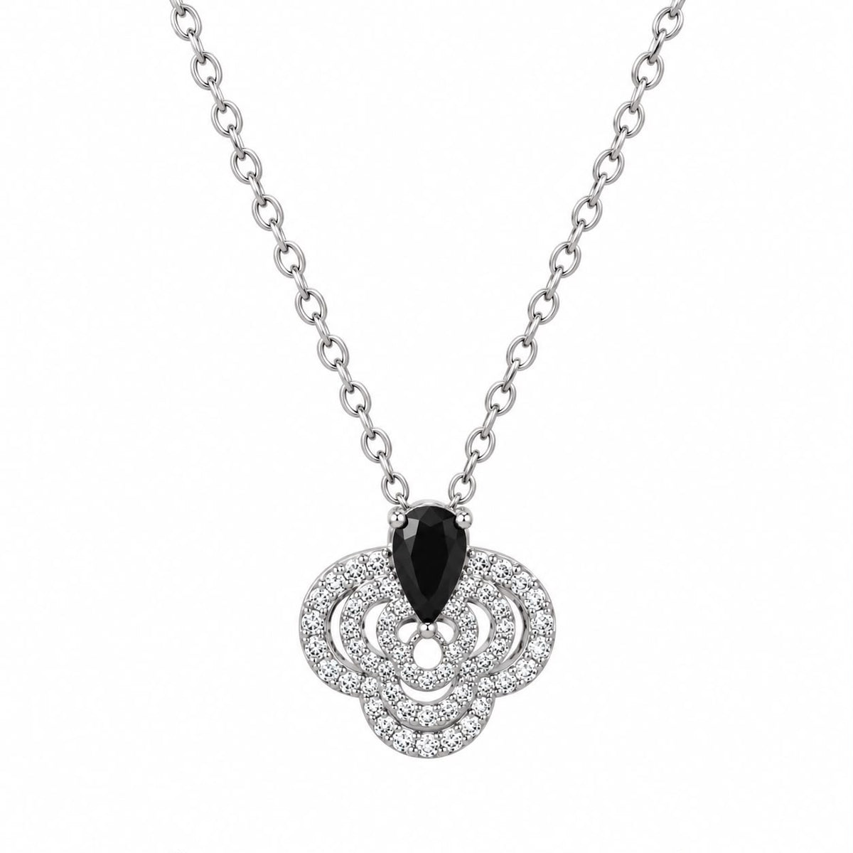 COLLAR FLOR CZ GOTA COLOR