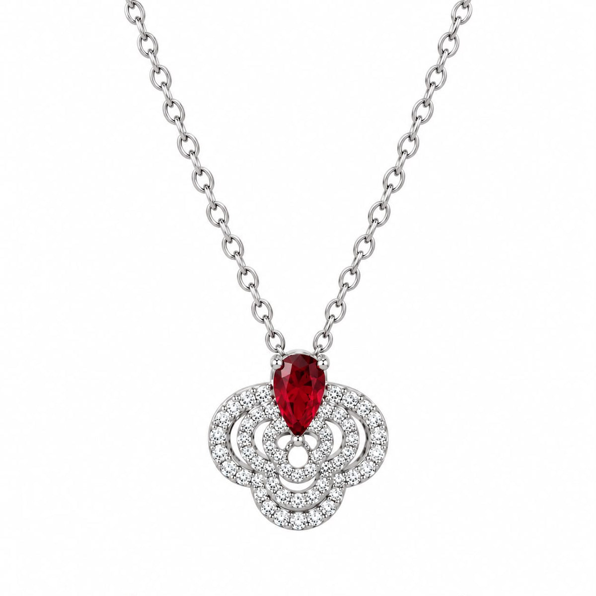 COLLAR FLOR CZ GOTA COLOR