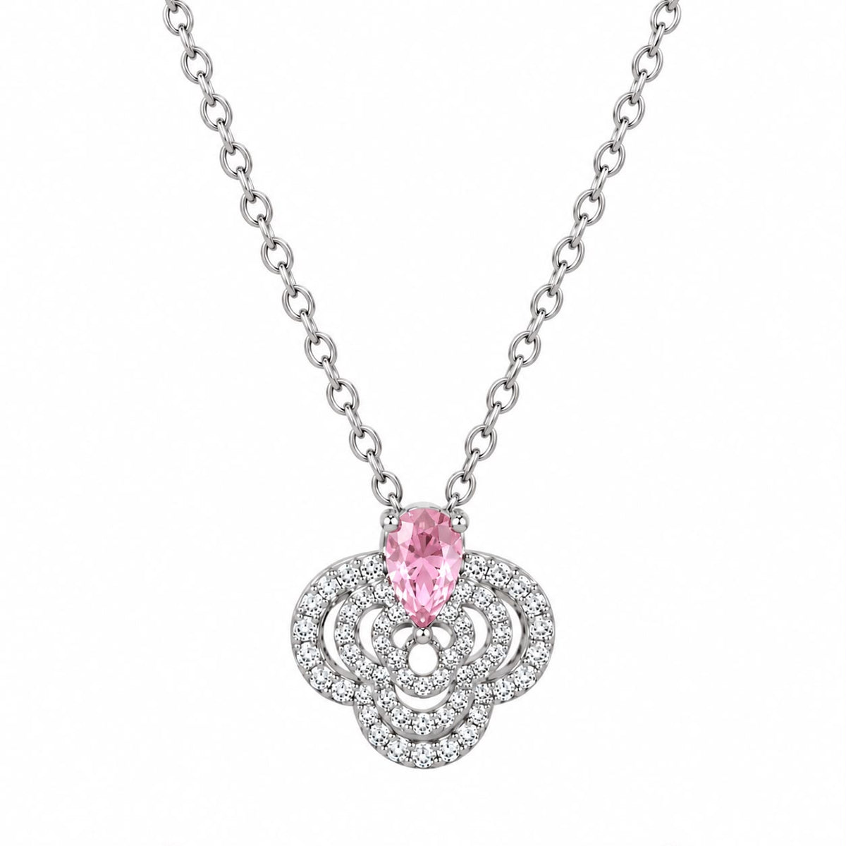 COLLAR FLOR CZ GOTA COLOR