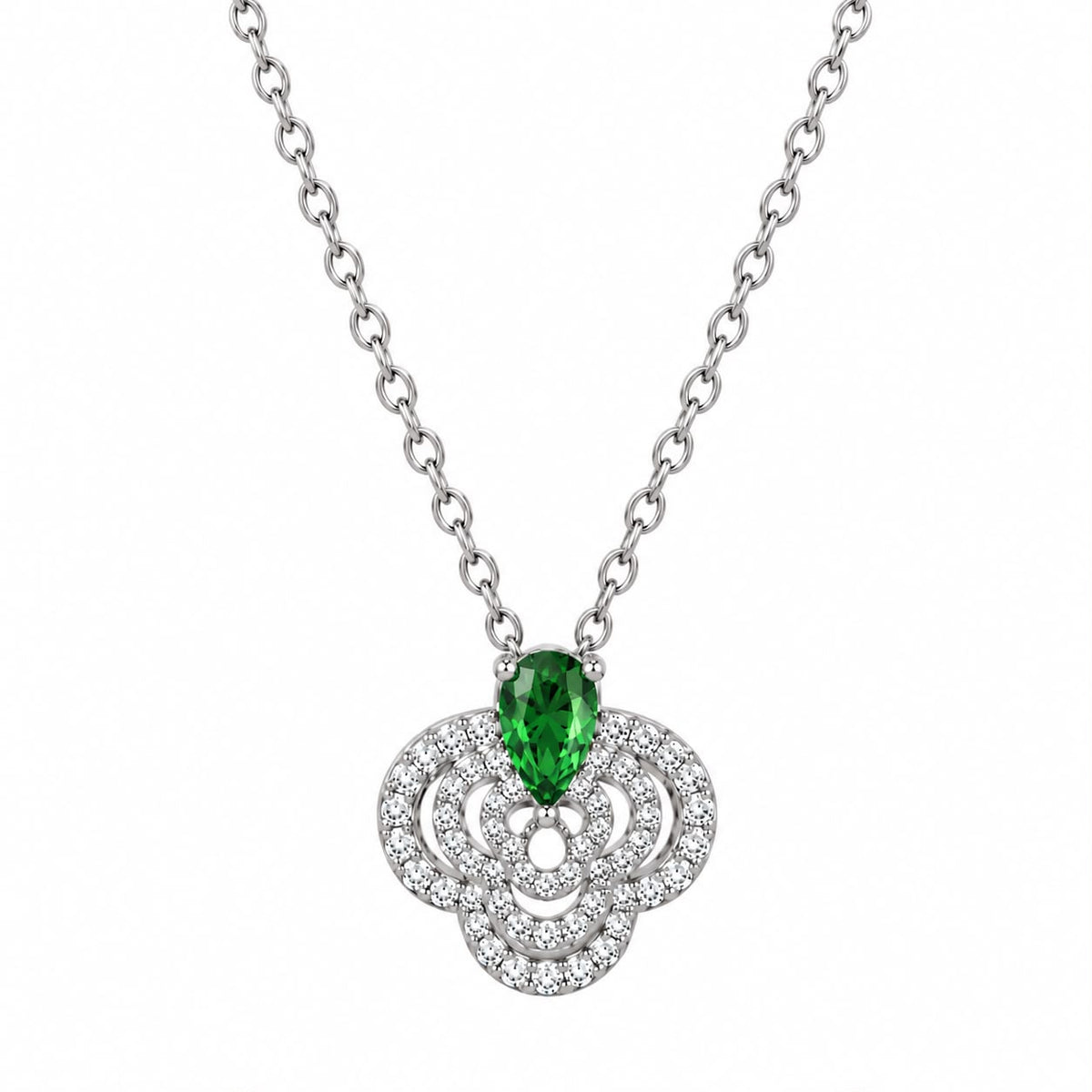 COLLAR FLOR CZ GOTA COLOR